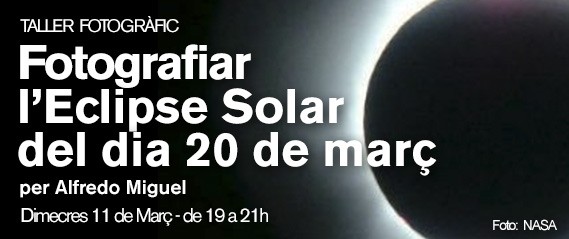 taller per fotografiar eclipse solar